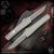 Core Edge Knives: 0331 Echo Drop Point - Two Tone/Natural Monkey Edge FRAG Pattern