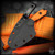 Old Dominion Knifeworks: Micro Chupacabra - Black/Orange