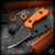Old Dominion Knifeworks: Micro Chupacabra - Black/Orange