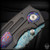 Old Dominion Knifeworks: 3.5 Inch Chupacabra - Dragon Skins/Black Timascus