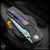 Old Dominion Knifeworks: 3.5 Inch Chupacabra - Dragon Skins/Black Timascus