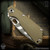 Strider Knives Folder: SnG CC Dagger Grind - Two Tone/Green G10