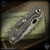 Strider Knives Folder: SnG CC Dagger Grind - Two Tone/Green G10