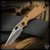Strider Knives Folder: SnG Bowie - Topo/Tan G10 - TACC Exclusive