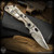 Strider Knives Folder: SnG Bowie - Topo/Tan G10 - TACC Exclusive
