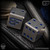 Fellhoelter Dice Set: Titanium Tumbled/Blue
