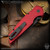 Pro-Tech Knives: TR-3 Integrity - Black/Red Textured Reptile