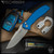 Pro-Tech Knives: Pallas - Stonewashed/Blue