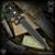 RMJ Tactical Fixed Blade: Lady Death - Blackout Monkey Edge FRAG Pattern