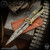 TAS Knives Folder: Dagger Balisong - Acid Etched/Rusty Tank