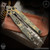 TAS Knives Folder: Dagger Balisong - Acid Etched/Rusty Tank