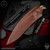 TAS Knives Fixed Blade: Marauder - Acid Etched/Rusty Tank
