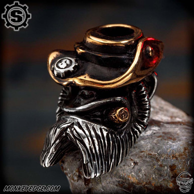 Monkey Edge - Starlingear Bead: Monkey Scout - Silver/Copper