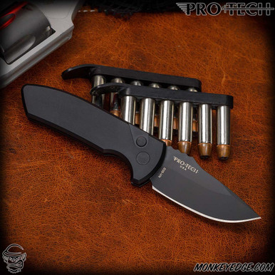 Monkey Edge - Pro-Tech Knives: SBR (Les George Design) - Black DLC