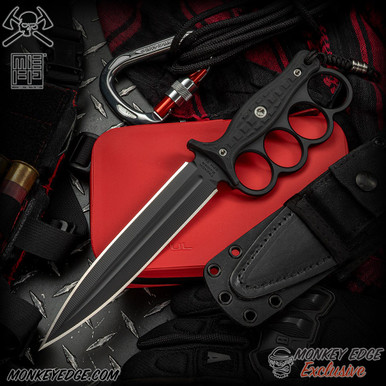 Monkey Edge - RMJ Tactical Fixed Blade: Trench Raider - Blackout