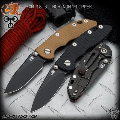 Monkey Edge - Hinderer Knives: XM-18 3 inch Non-Flipper Slicer w