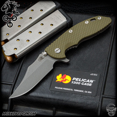 Monkey Edge - Hinderer Knives: XM-18 3.5 inch Bowie w/Tri-Way