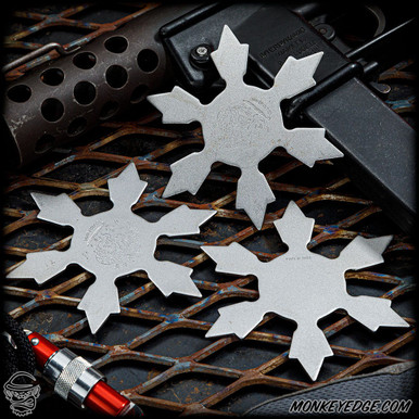 Monkey Edge - Vintage 80's Japanese Six-Point Shuriken Set - Blasted