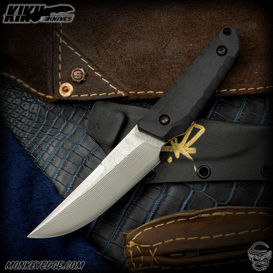 kiku☆ Monkey Edge - Kiku Matsuda Knives: Azami - Satin/Black G10