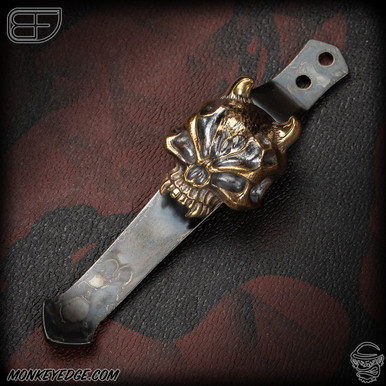 Monkey Edge - Steel Flame x Fellhoelter: Pocket Clip - Bronze