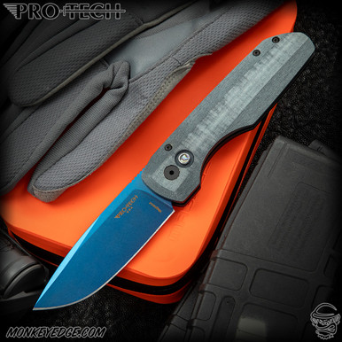 Monkey Edge - Pro-Tech Knives: Vero Synapse Auto - Sapphire Blue