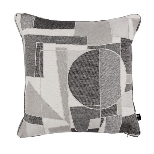 Zinc Textile Chiaroscuro 50cm Cushion Graphite