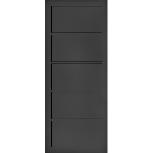 Deanta Shoreditch Black Prefinished Standard Door