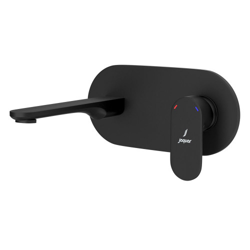 Jaquar Opal Prime 2 Hole Wall Mounted Basin Mixer  in Matt Black