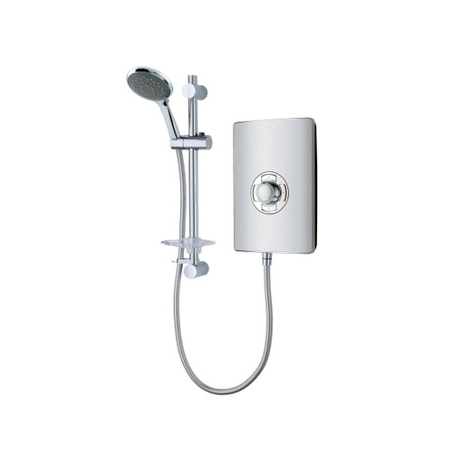 Vado Elegance Metallic Electric Shower with Soft Press Illuminated Buttons