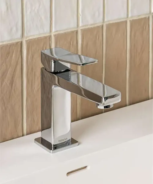 Tissino Sentire Basin Mono Tap Angled Handle