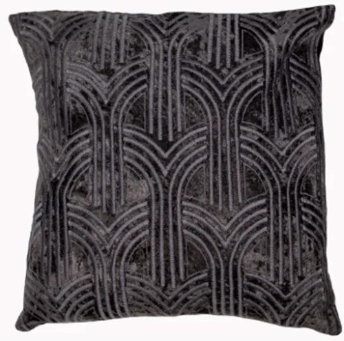 Malini Lalique Black Art Deco Cushion