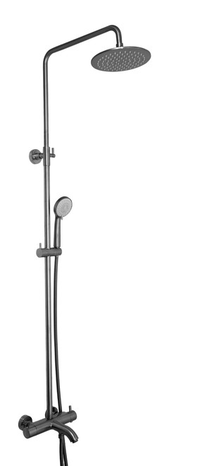 VOS Thermostatic Bar valve 3 outlets, adjustable riser and multifunction shower handle