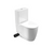 Saneux Uni Close Coupled Left Hand Exit Rimless WC Pan