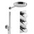 EVo Shower Combination 2 Outlet Kit Chrome