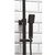 Lunar Black Square Exposed Riser Shower