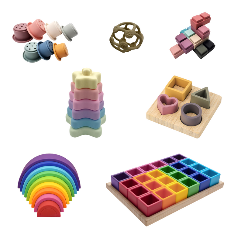 Amazing Silicone Toy Set- Urban Pad Baby