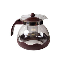 Maroon 1500ml Economy Teapot With Infuser - 24 pcs Per Case
