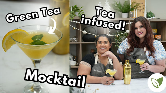 Drinks with TeaVendor: Green Tea Basil Mocktail 