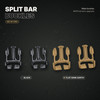 Buckles - Split Bar - Male (MCR harness upgrade) Set of two
