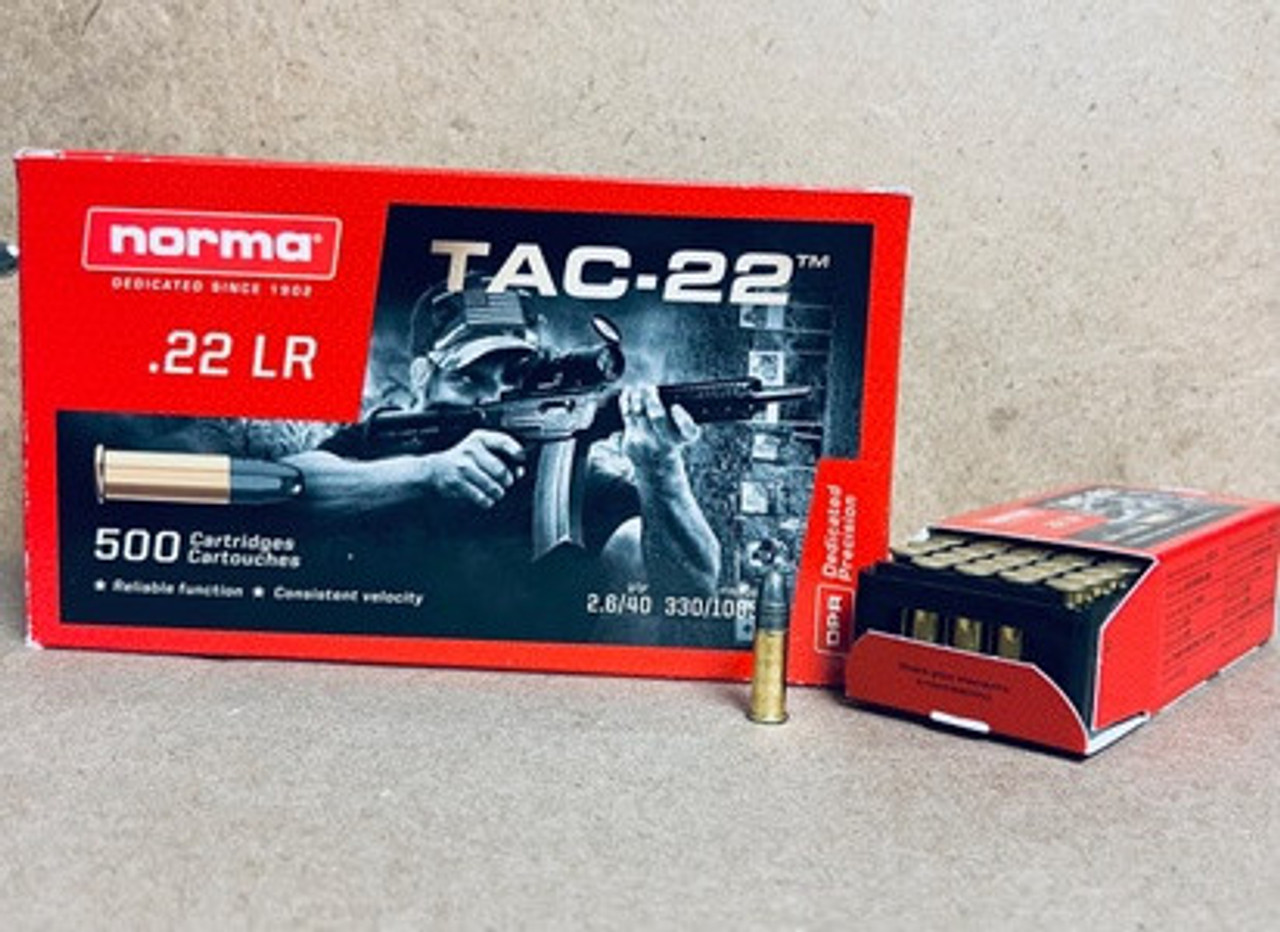 NORMA TAC-22 – .22 LR – 40 GR – QTY 5000