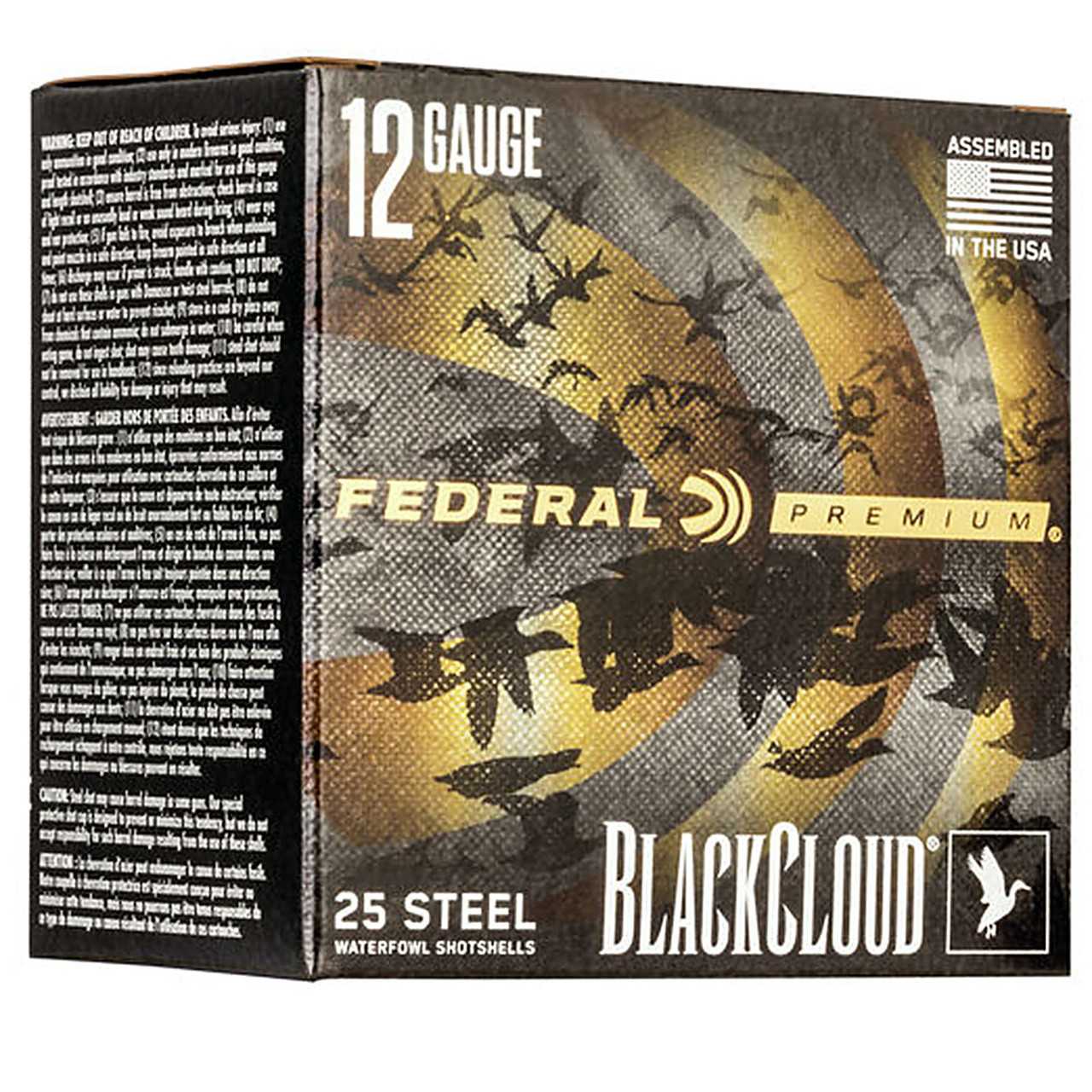 Federal Premium BlackCloud 12 GA, 1 1/4 oz, 3 shot steel - 25 shotshells