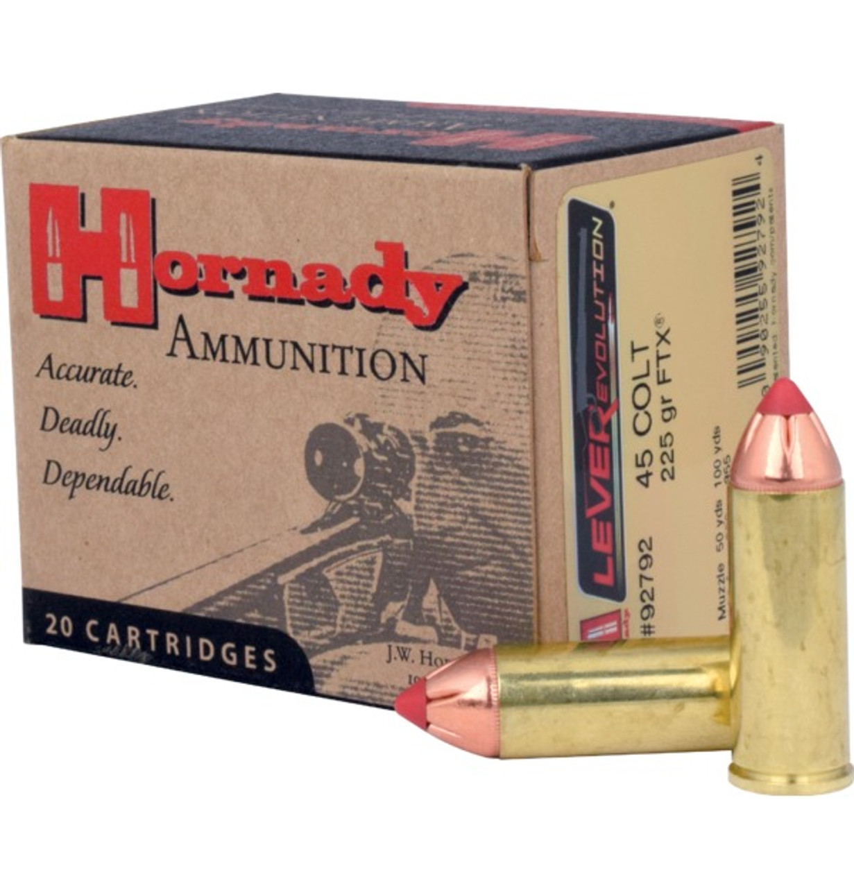 Hornady LeveRevolution 45 Colt 225 gr FTX - 20 cartridges
