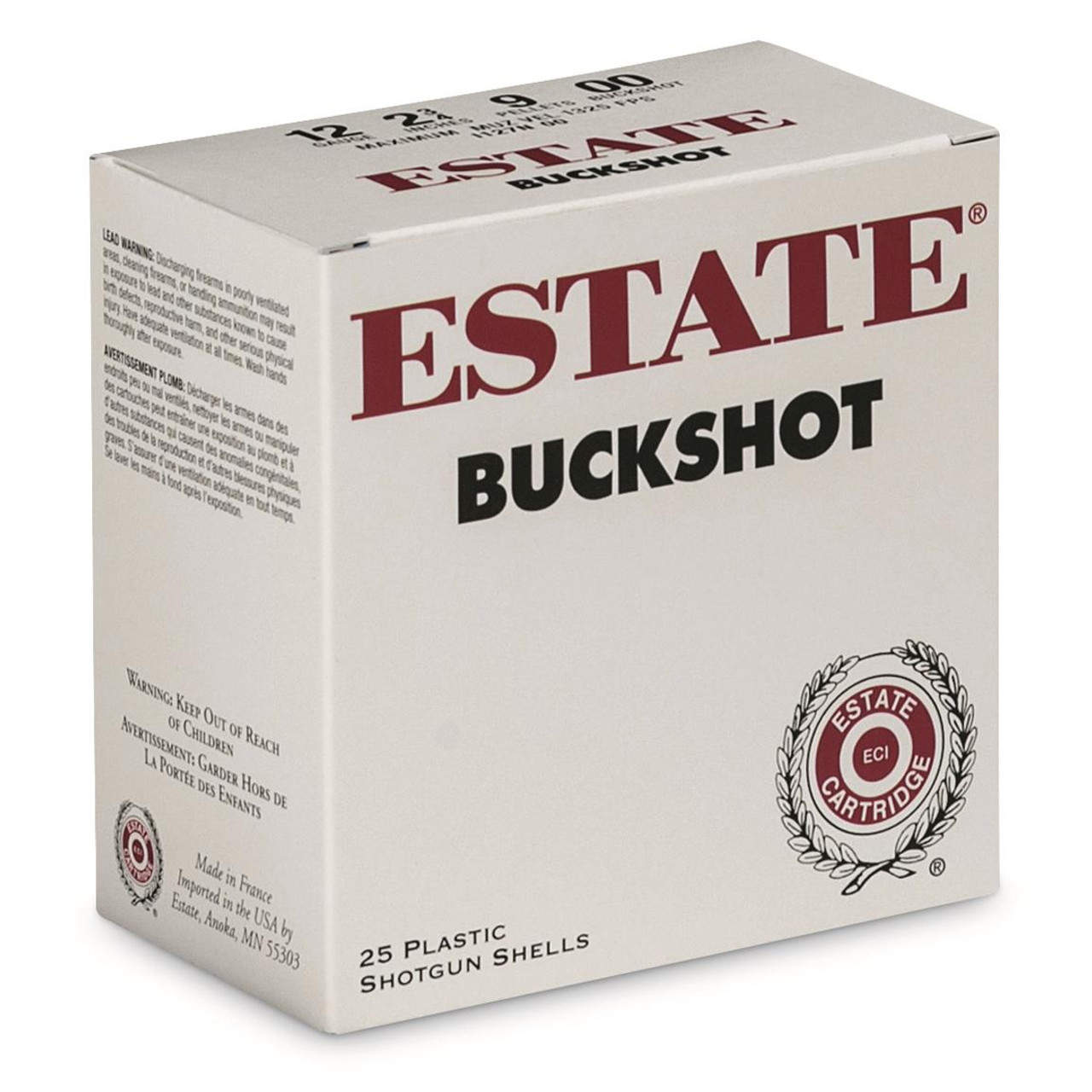 Estate Buckshot 12 GA 2 3/4" 00 Buck