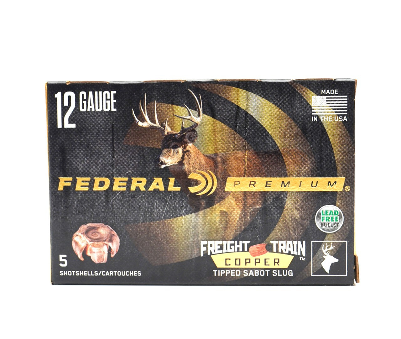 Federal Freight Train Copper Sabot Slug - 12GA, 2-3/4", 300gr Federal Freight Train Copper Sabot Slug - 12GA, 2-3/4", 300gr