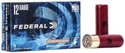 Federal 12 GA 3" Mag Rifled Slugs 1 1/4oz - 5 shotshells