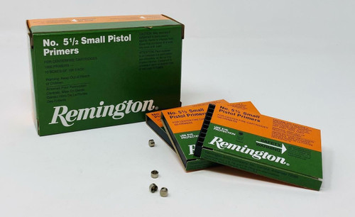 Remington no. 5 1/2 Small Pistol Primers - 1000 primers