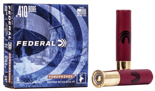 Federal Power-Shok Rifled Slug 410 Bore 109 Grain