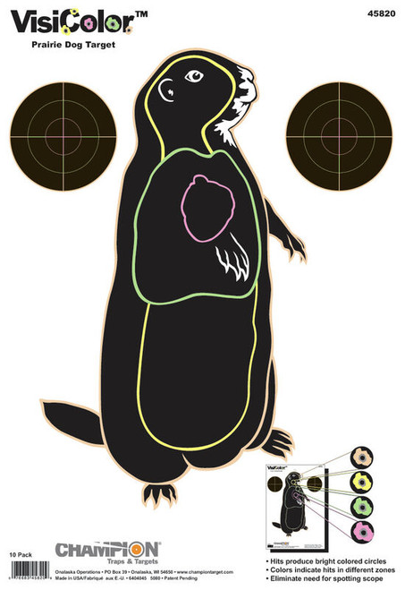 Champion VisiColour Prairie Dog Target