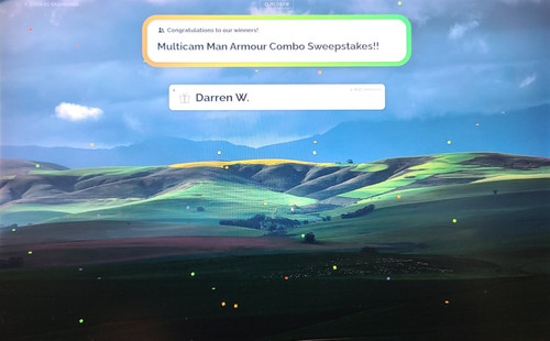 Multicam Man Armour Combo Sweepstakes!!