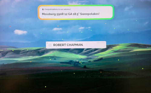 Mossberg 590R 12 GA 18.5" Sweepstakes!